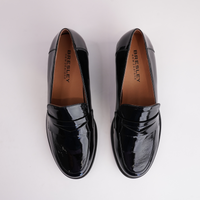 Stiller Black Patent Leather Loafers