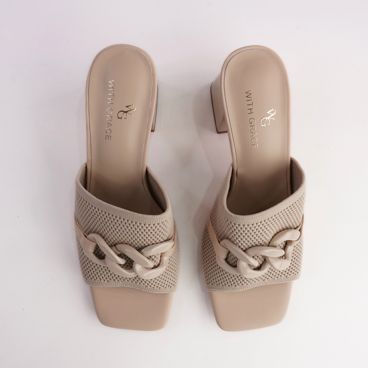 Kolie Nude Heels - WITH GRACE | Shouz