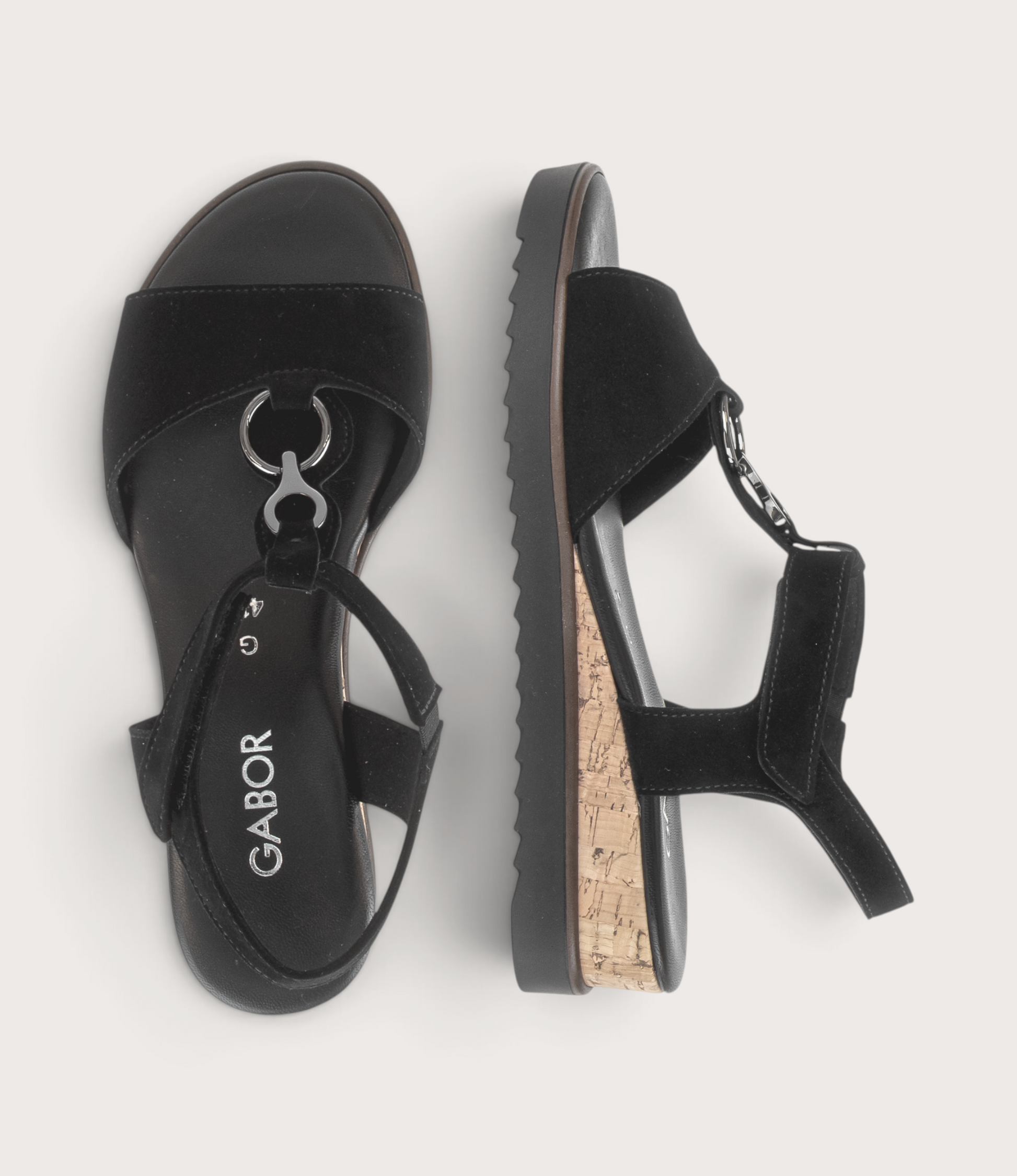 Milly Black Suede Sandals