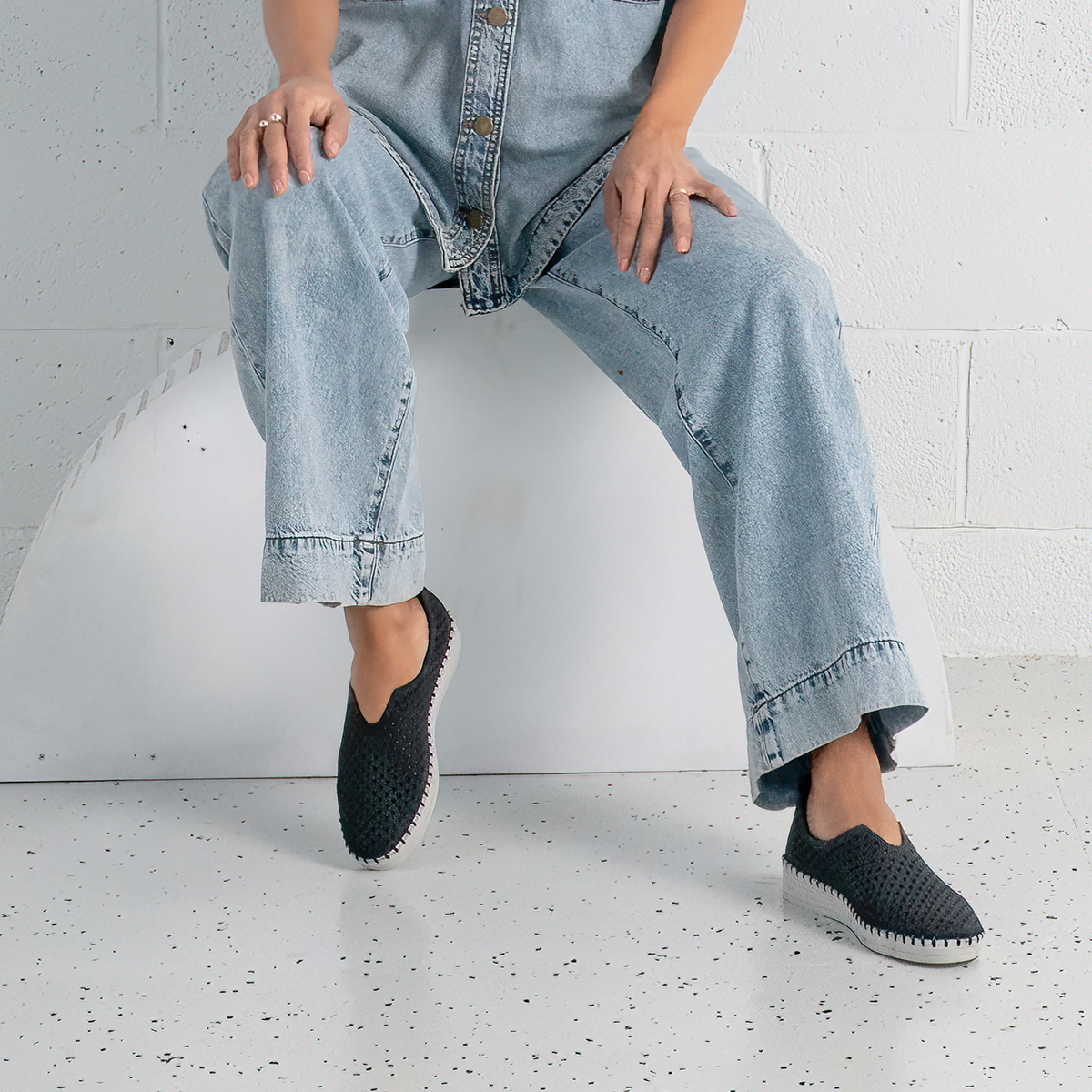 Lasso Deep Ocean Leather Sneakers - SALA | Shouz