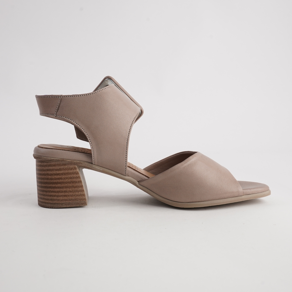 San Anton Dark Stone Leather Heels - SALA | Shouz