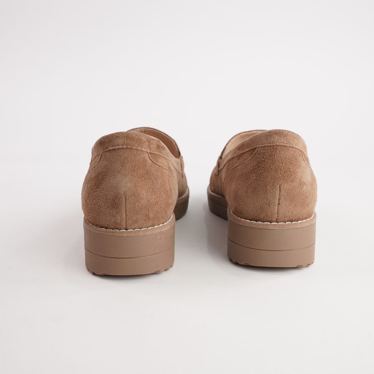 Ozama Light Choc Suede Leather Loafers - TOP END | Shouz