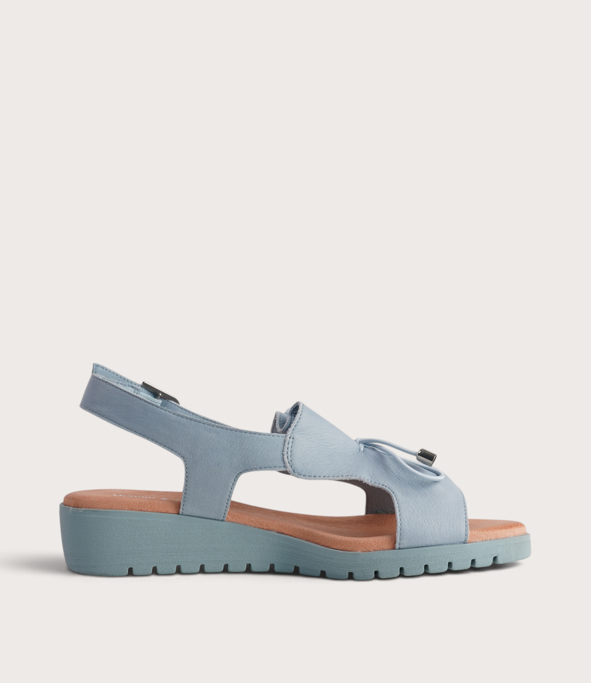 Malika Denim Leather Sandals