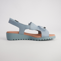 Malika Denim Leather Sandals