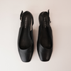 Bekasi Black Leather Flats