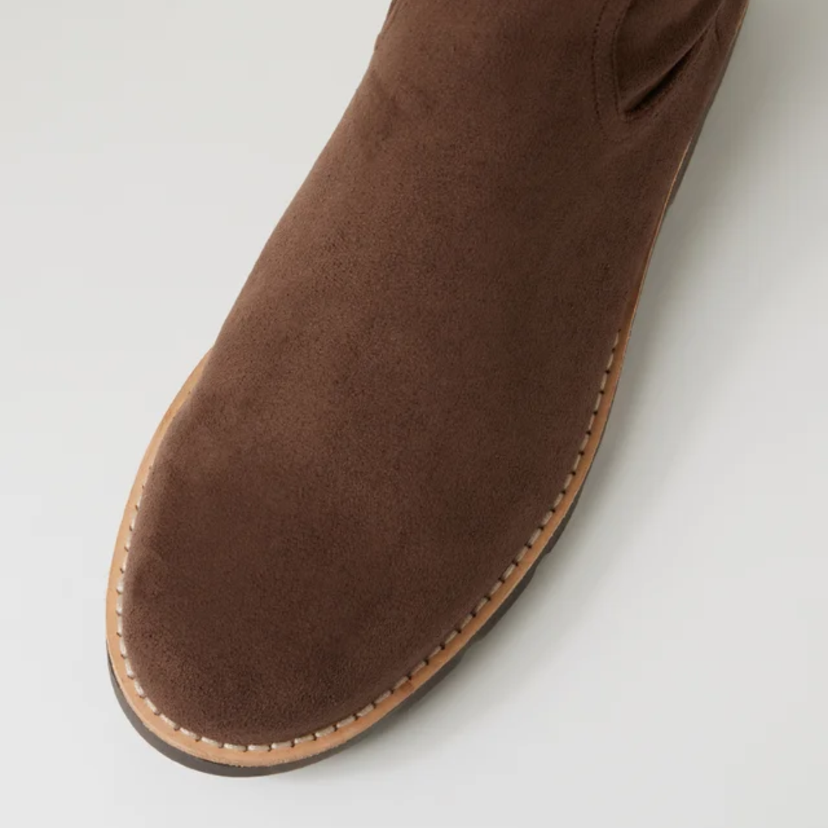 Dellah Choc Stretch Microsuede Knee High Boots - DJANGO AND JULIETTE | Shouz