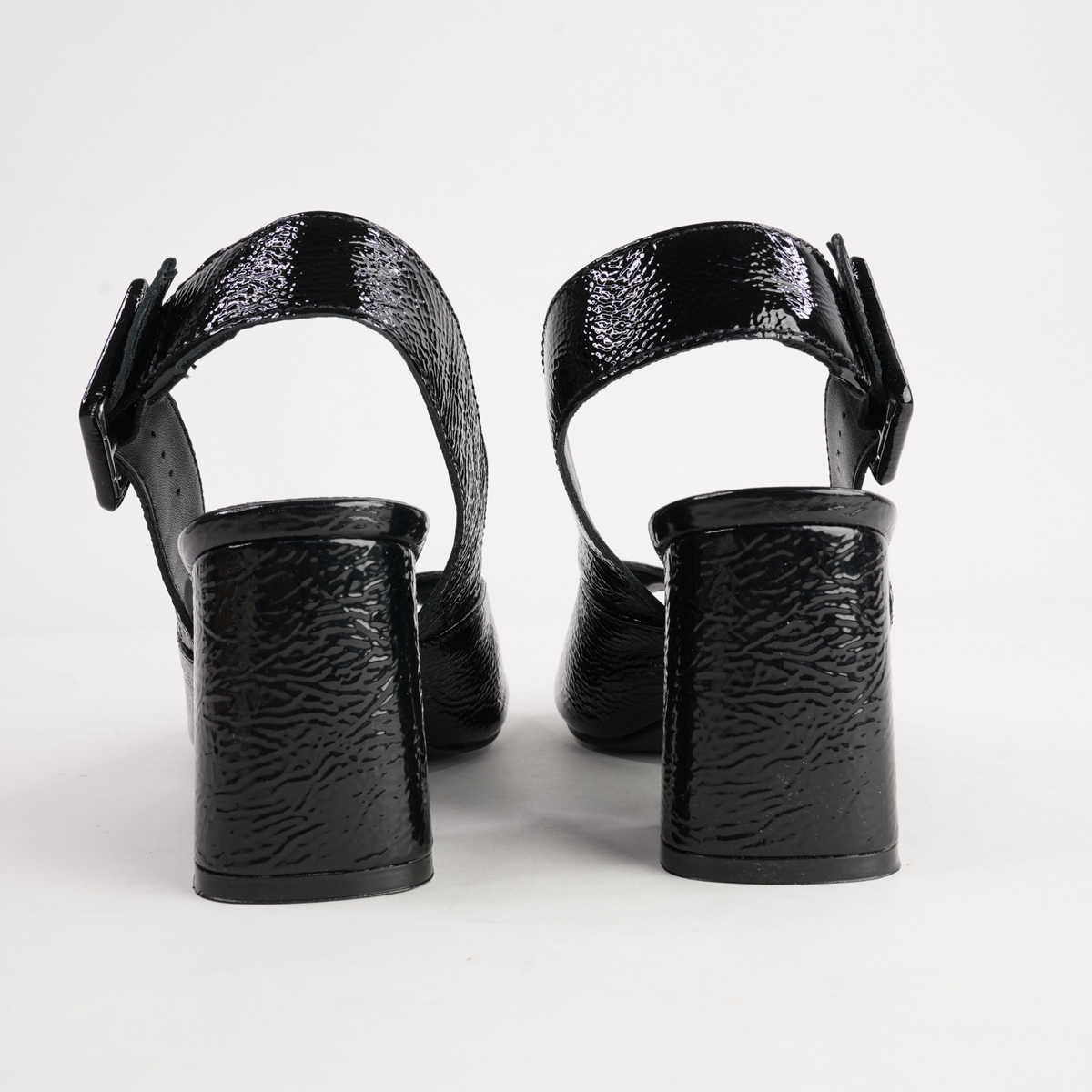 Mentha Black Patent Heels - NU BY NEO | Shouz
