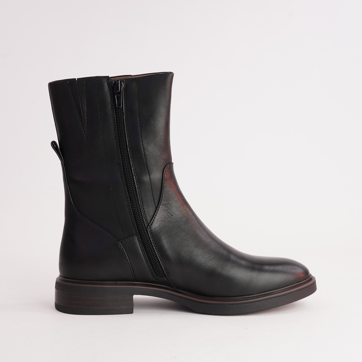 Blanca Black Leather Boots - EOS FOOTWEAR | Shouz
