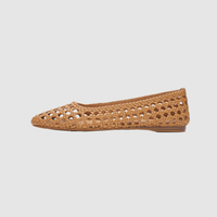Calypso Camel Woven Flats