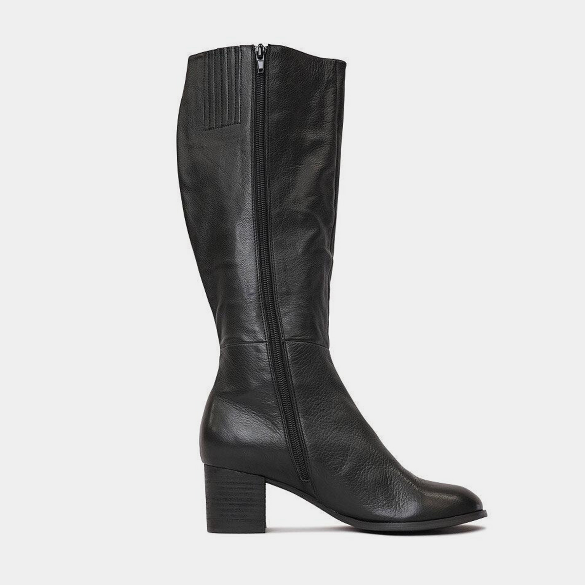 Sled Black Leather Knee High Boots - DJANGO AND JULIETTE | Shouz