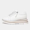 Hosting White Leather Sneakers