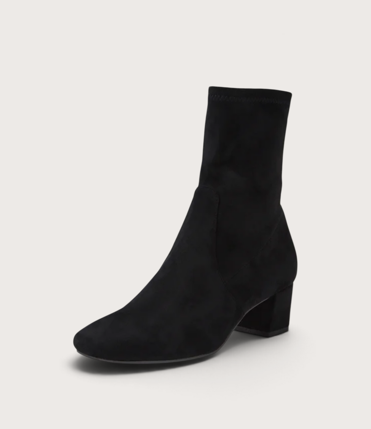 Hartful Black Stretch Microsuede Boots