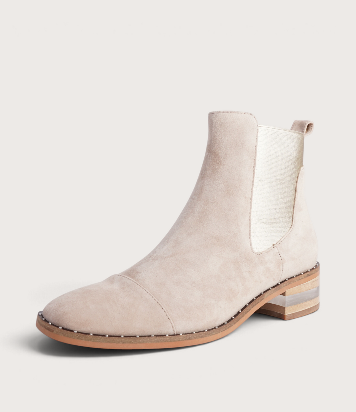 Forda Sandy Suede/ Metallic Elastic Ankle Boots - DJANGO AND JULIETTE | Shouz