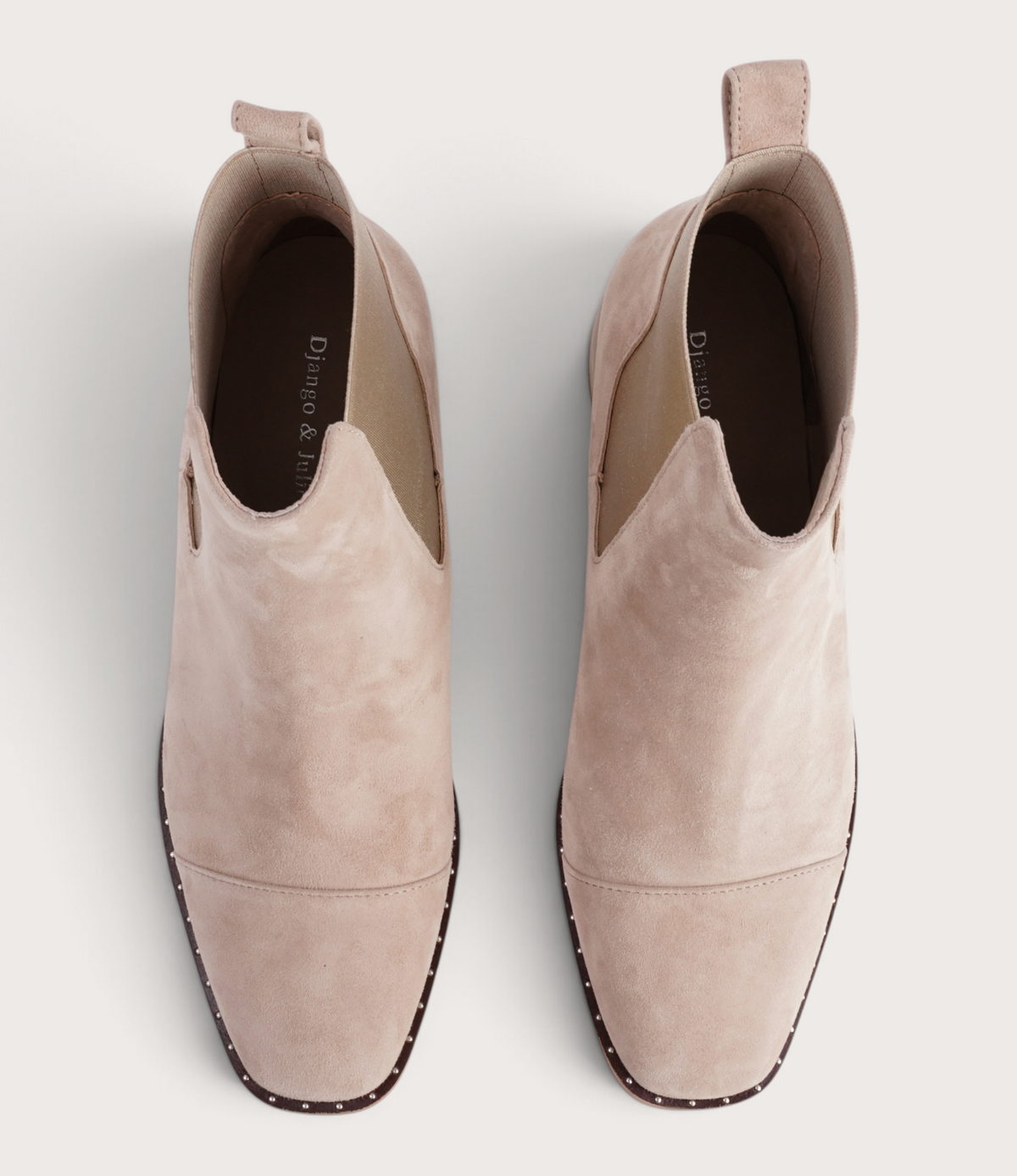 Forda Sandy Suede/ Metallic Elastic Ankle Boots - DJANGO AND JULIETTE | Shouz