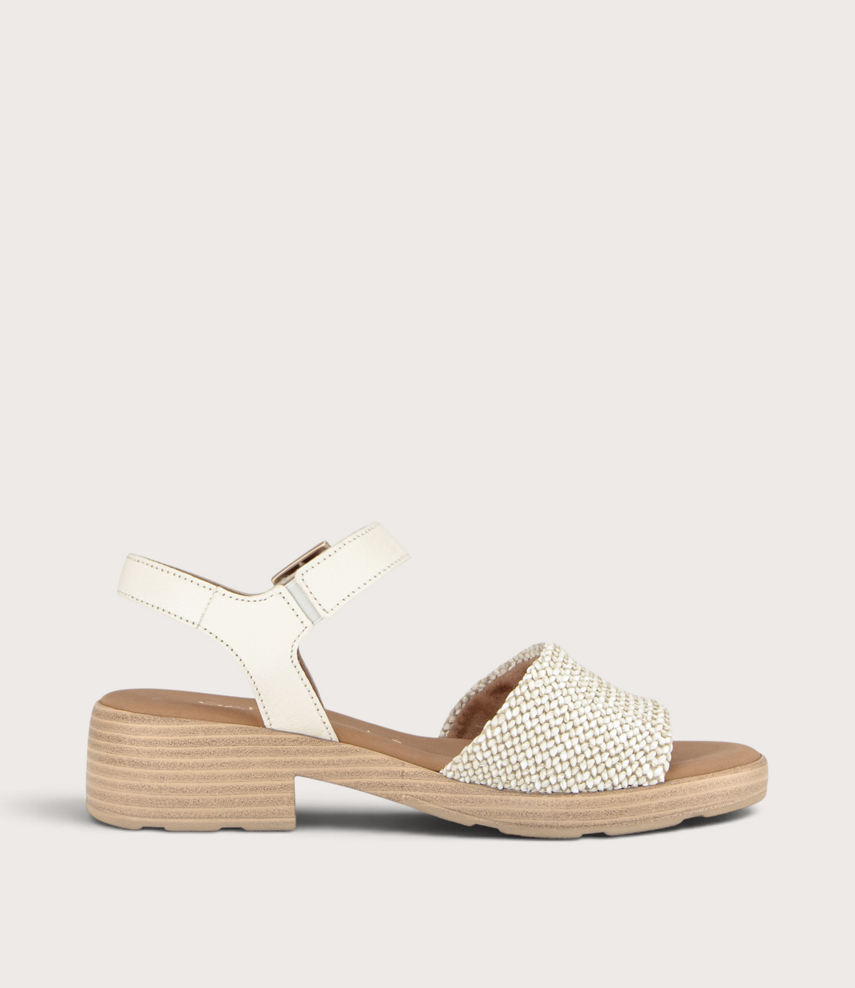 Bloom Latte Raffia Sandals
