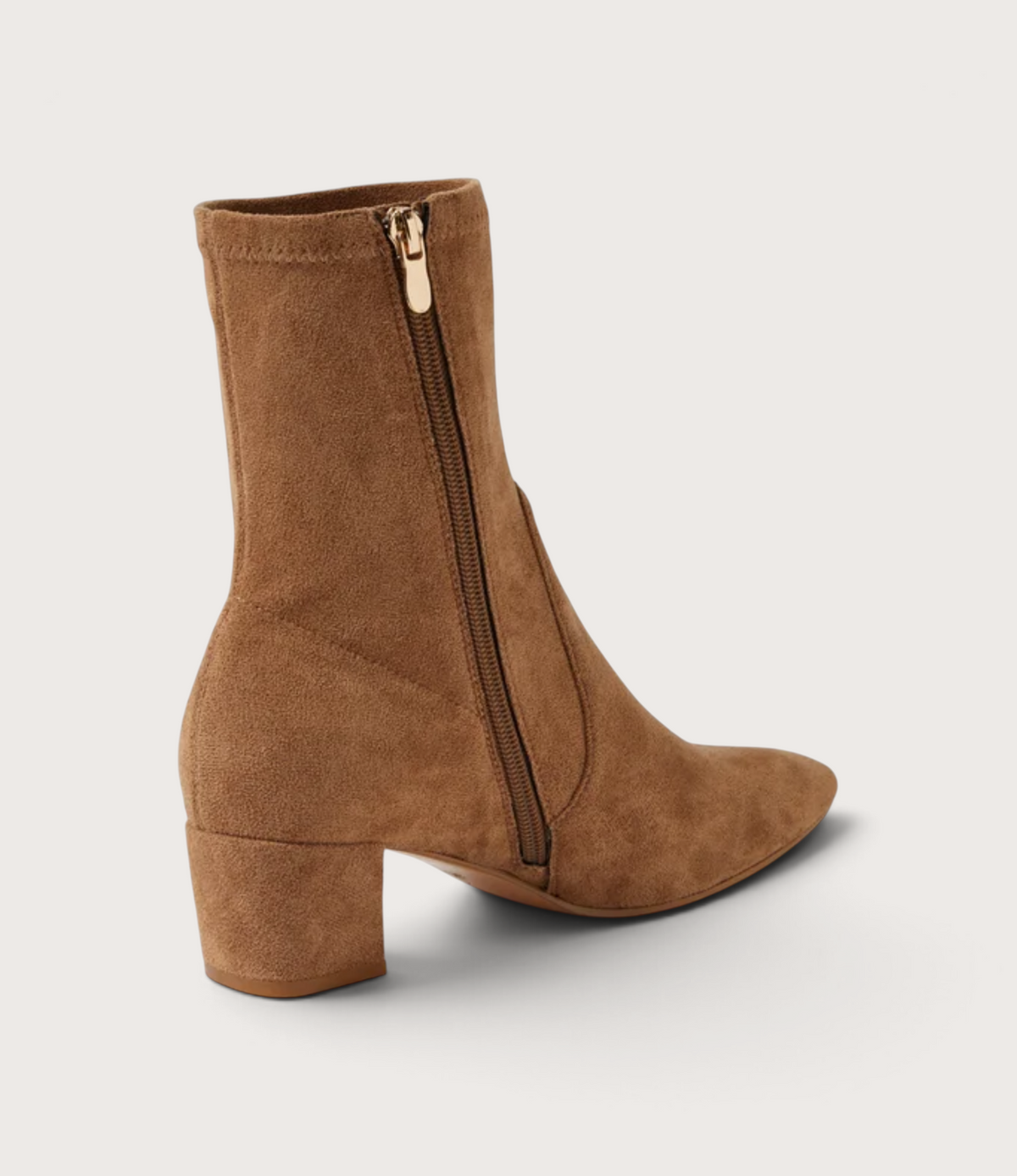 Hartful Light Choc Stretch Microsuede Boots