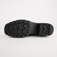 Dazzler Black/ Black Leather Ankle Boots - BRESLEY | Shouz