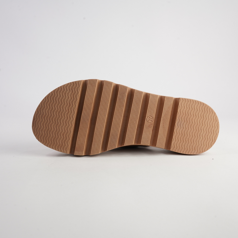 Sasi Tan Leather Sandals
