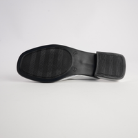Luna Silver Leather Flats