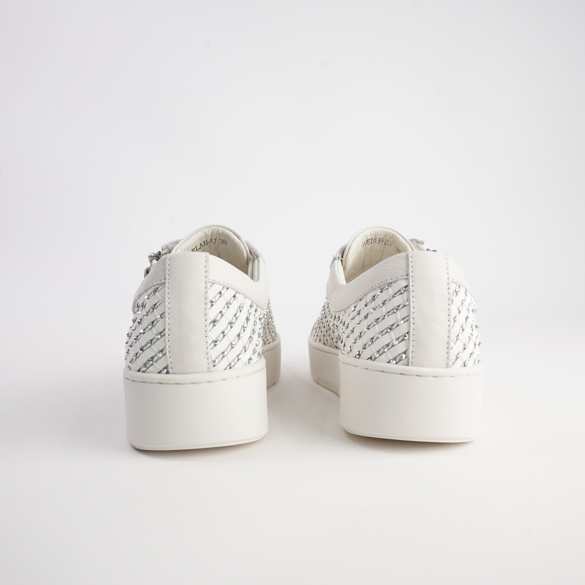 Lelah Ivory Multi Leather Sneakers - DJANGO AND JULIETTE | Shouz