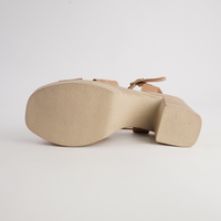Odessa Camel Leather Heels