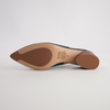Hatti Black Leather Heels