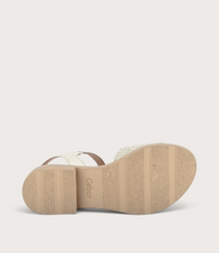 Bloom Latte Raffia Sandals