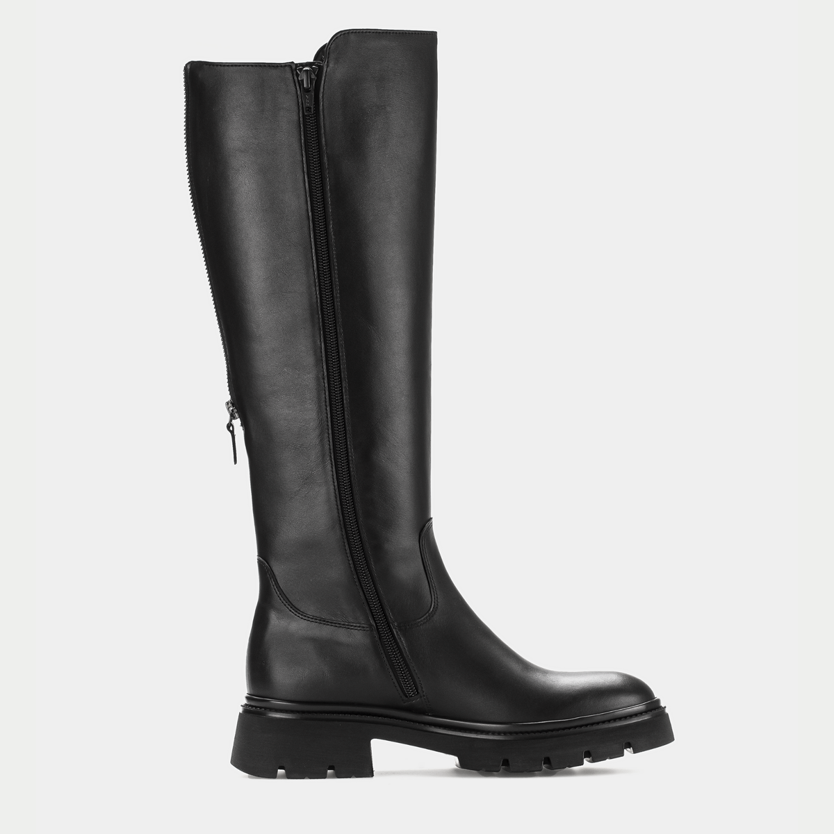 Selique Schwarz Leather Boots - GABOR | Shouz