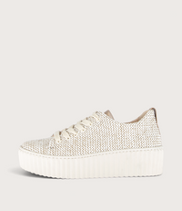 Golden Oak Raffia Sneakers