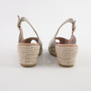 Saniarly Almond Leather Espadrille Wedges