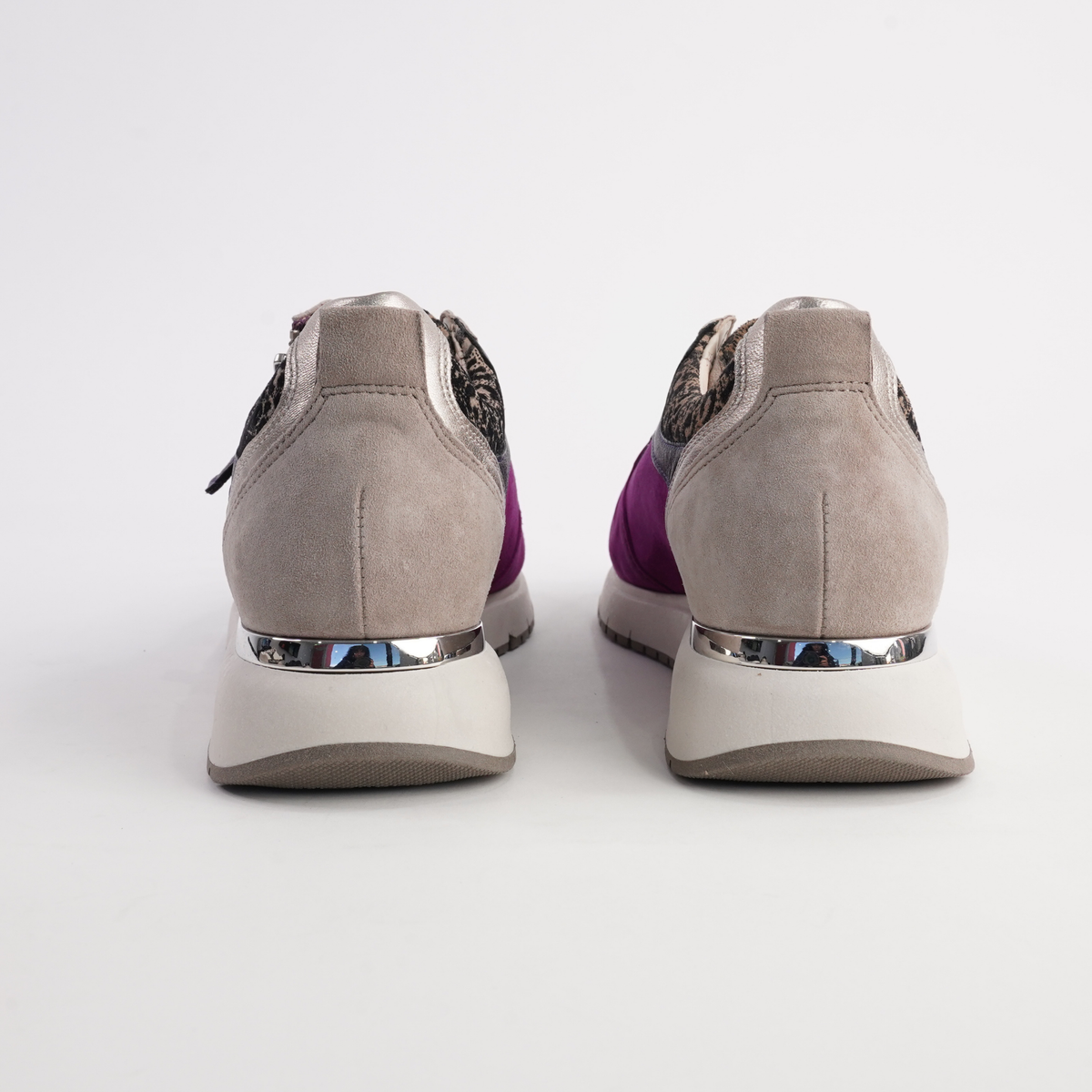 Glinda Purple Multi Leather Sneakers - GABOR | Shouz