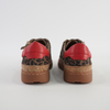 Torayne Camel Leopard Suede/ Red Multi Leather Sneakers