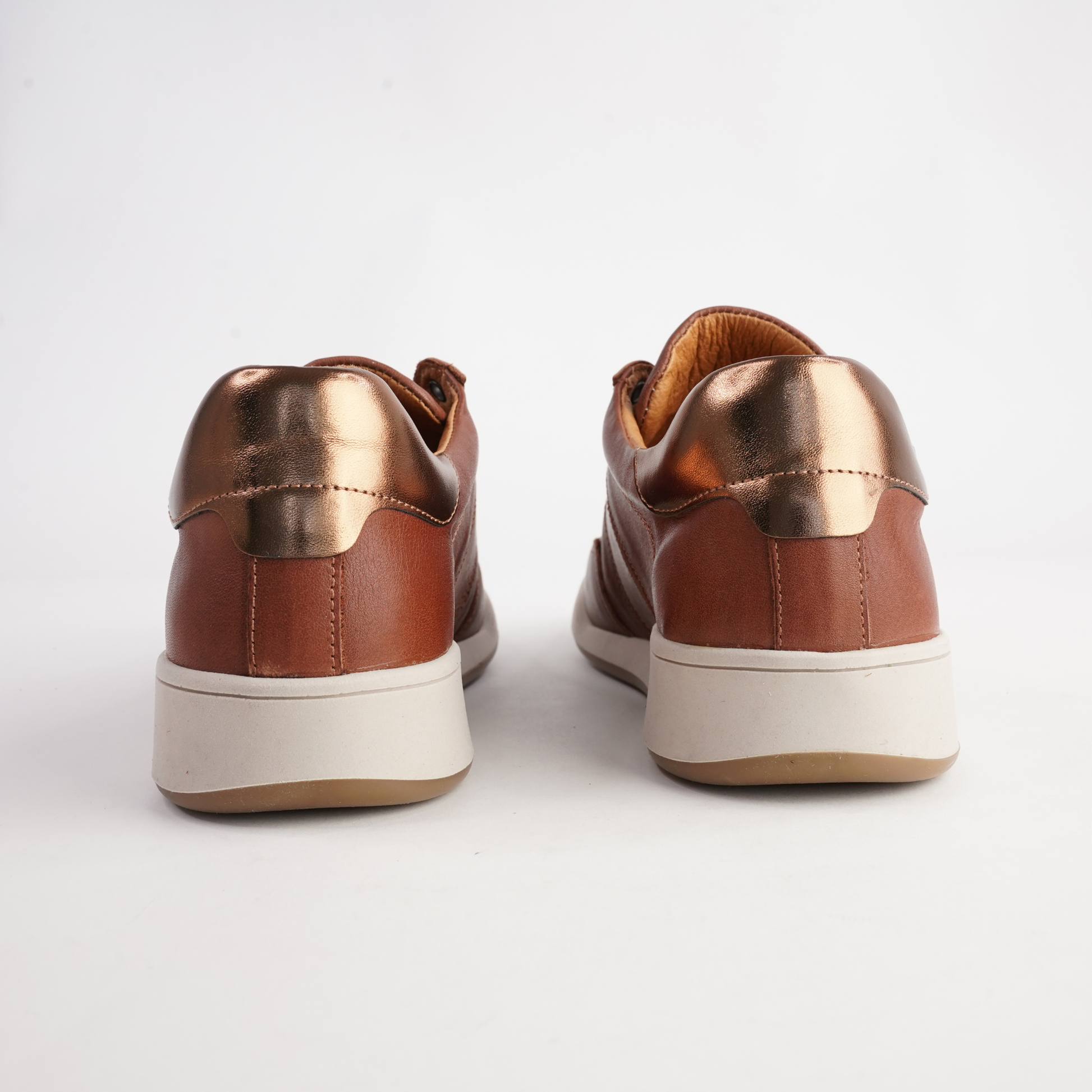 Sage Coconut Leather Sneakers - SALA | Shouz