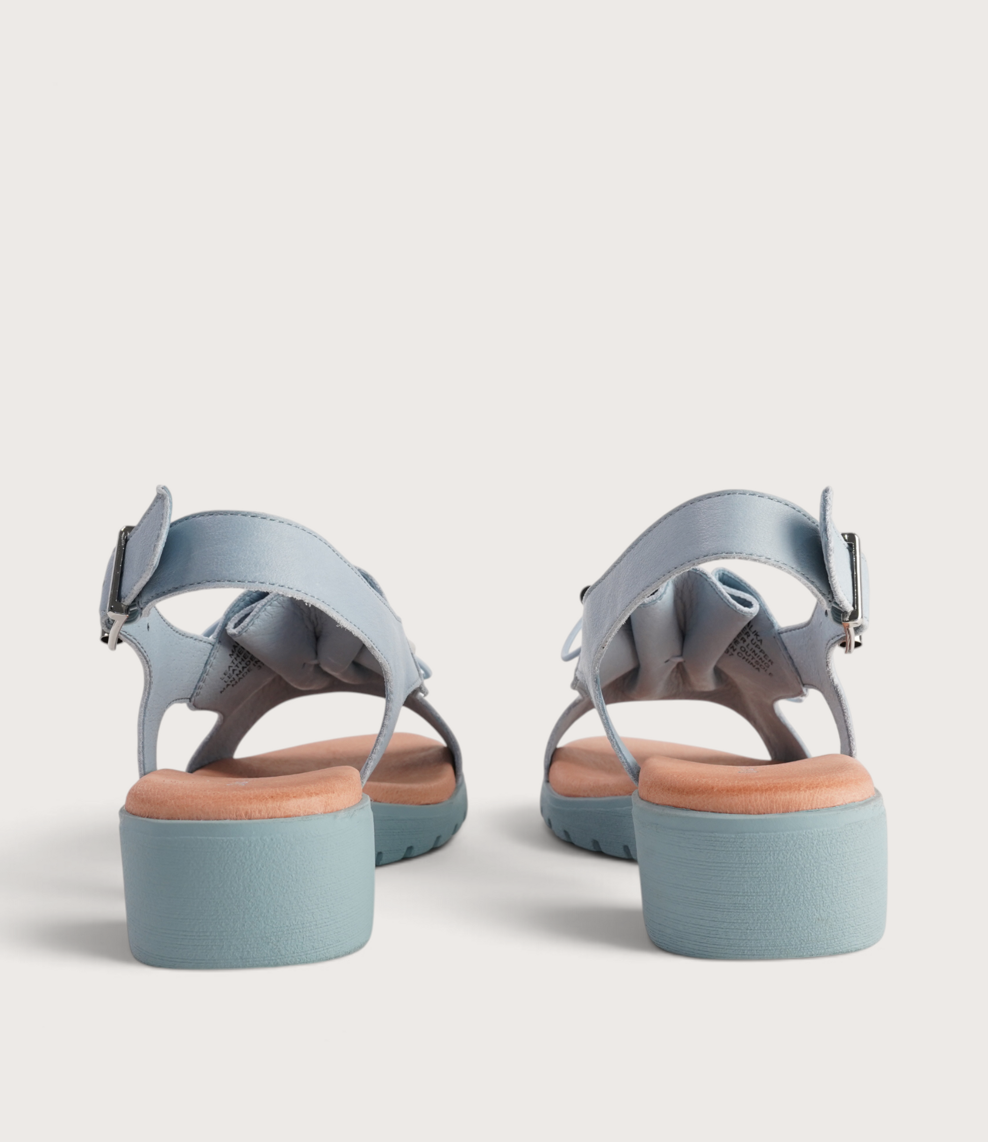 Malika Denim Leather Sandals