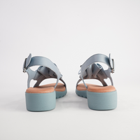 Malika Denim Leather Sandals