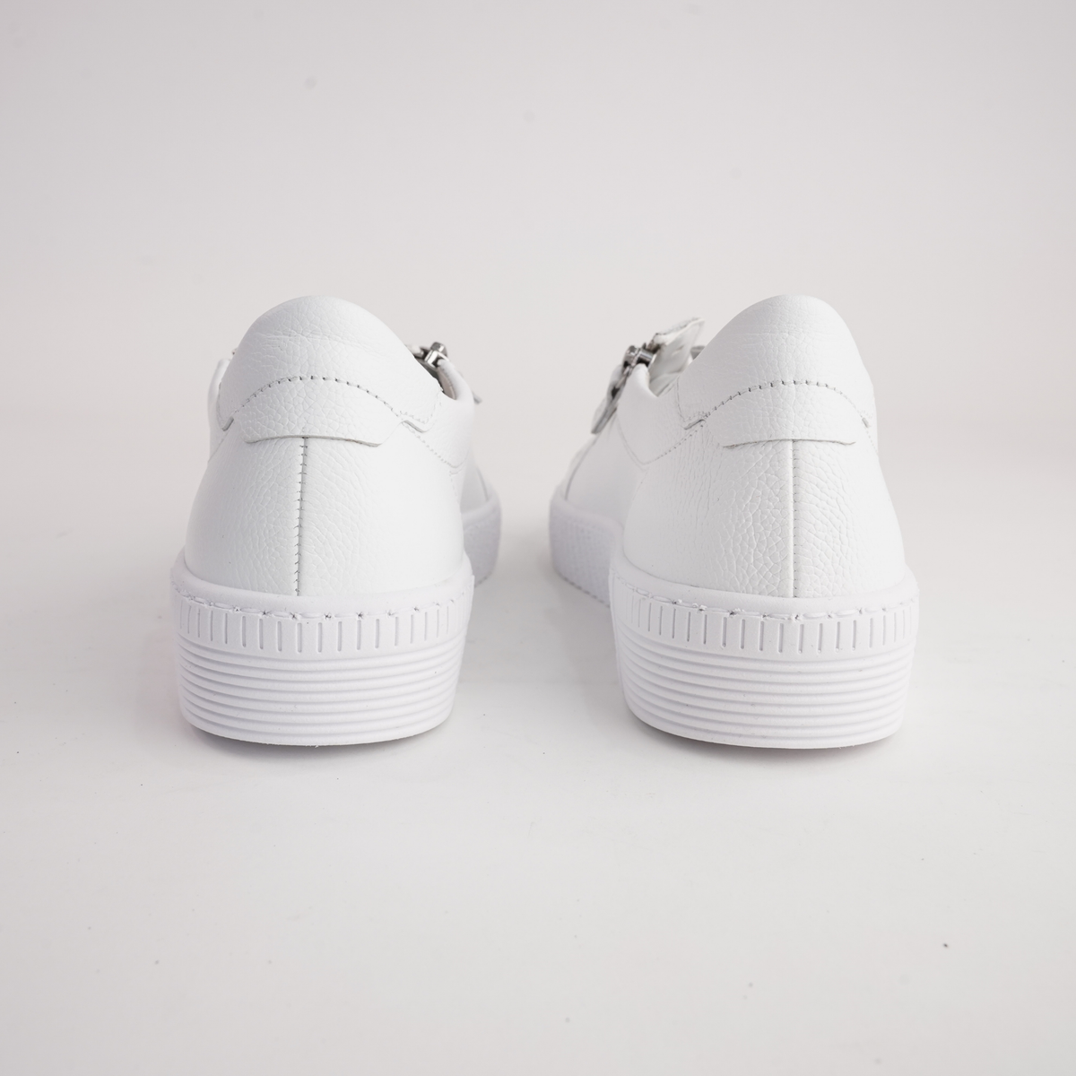 Amelia White Leather Sneakers - GABOR | Shouz