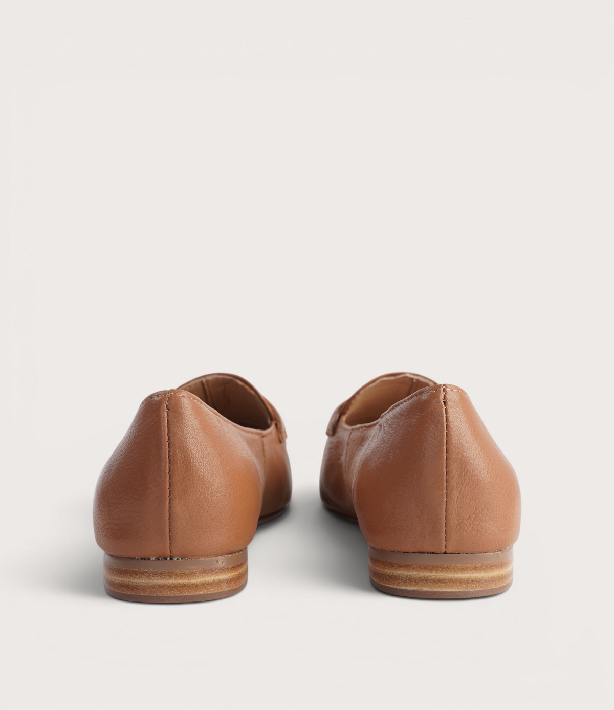 Marcee Tan Leather Loafers