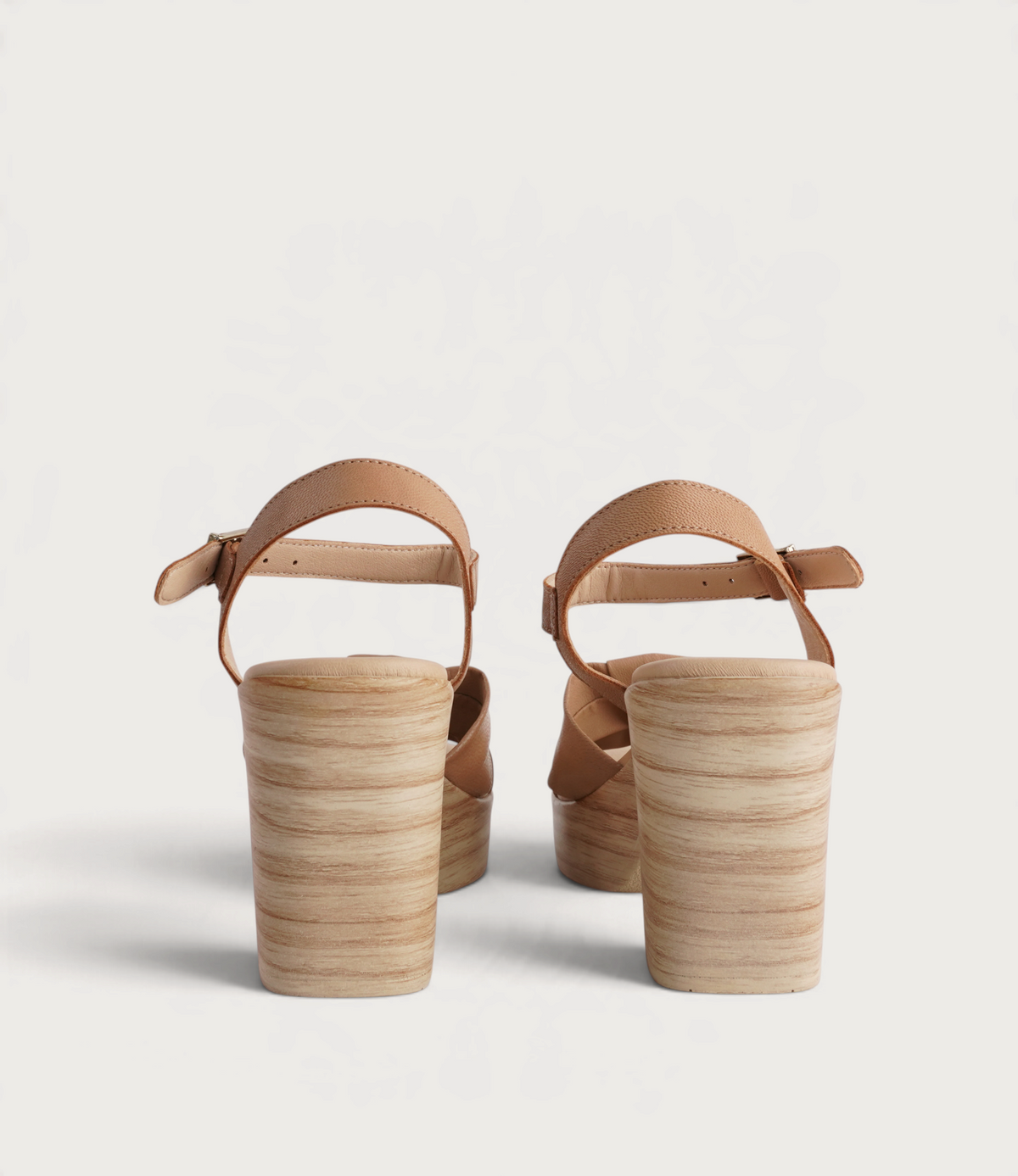Odessa Camel Leather Heels - NU BY NEO | Shouz
