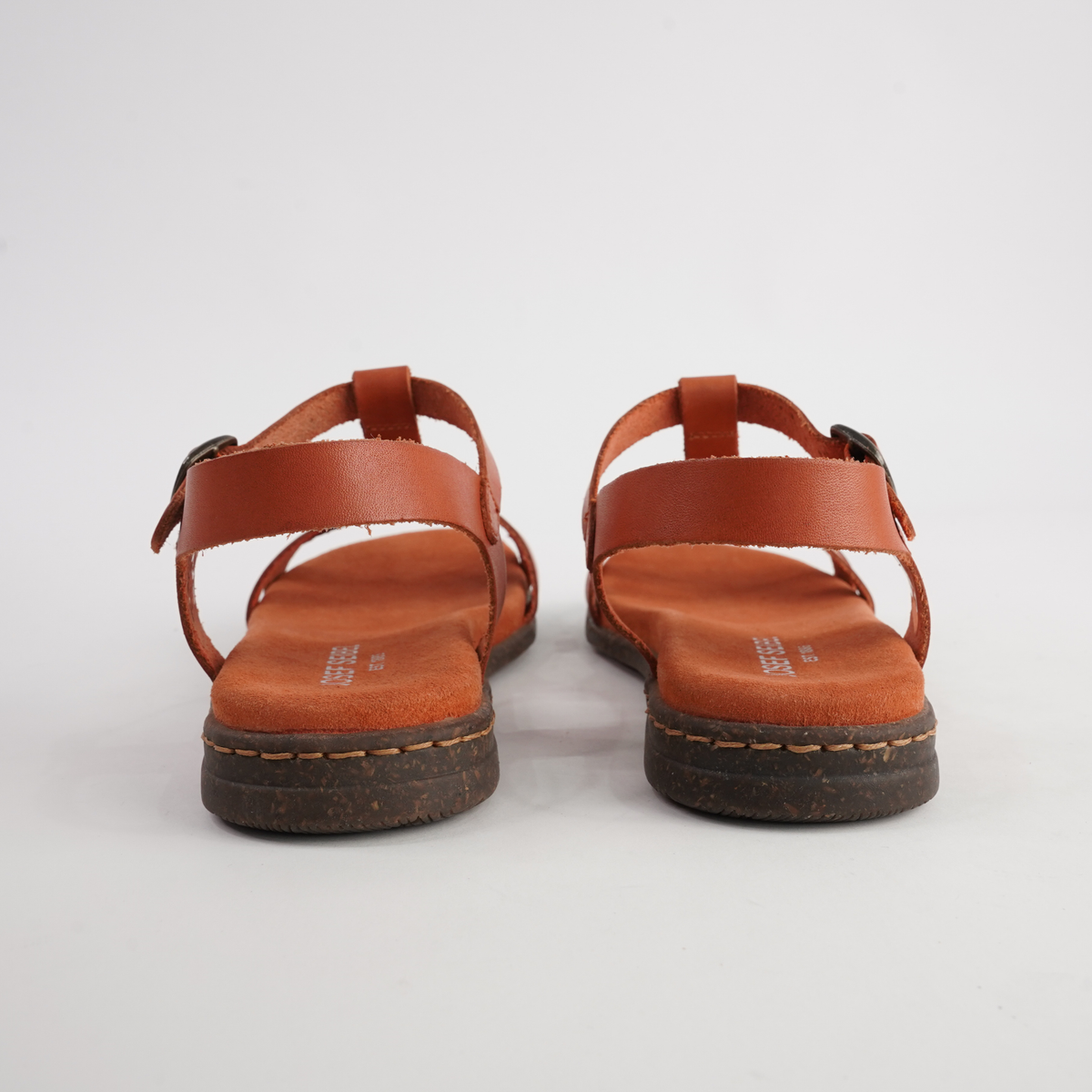 Fabricia 01 Orange Leather Sandals - JOSEF SEIBEL | Shouz