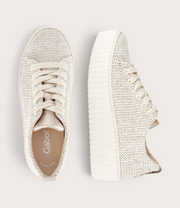 Golden Oak Raffia Sneakers
