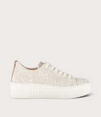 Golden Oak Raffia Sneakers