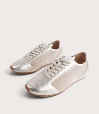 Ruby Gold Leather Sneakers