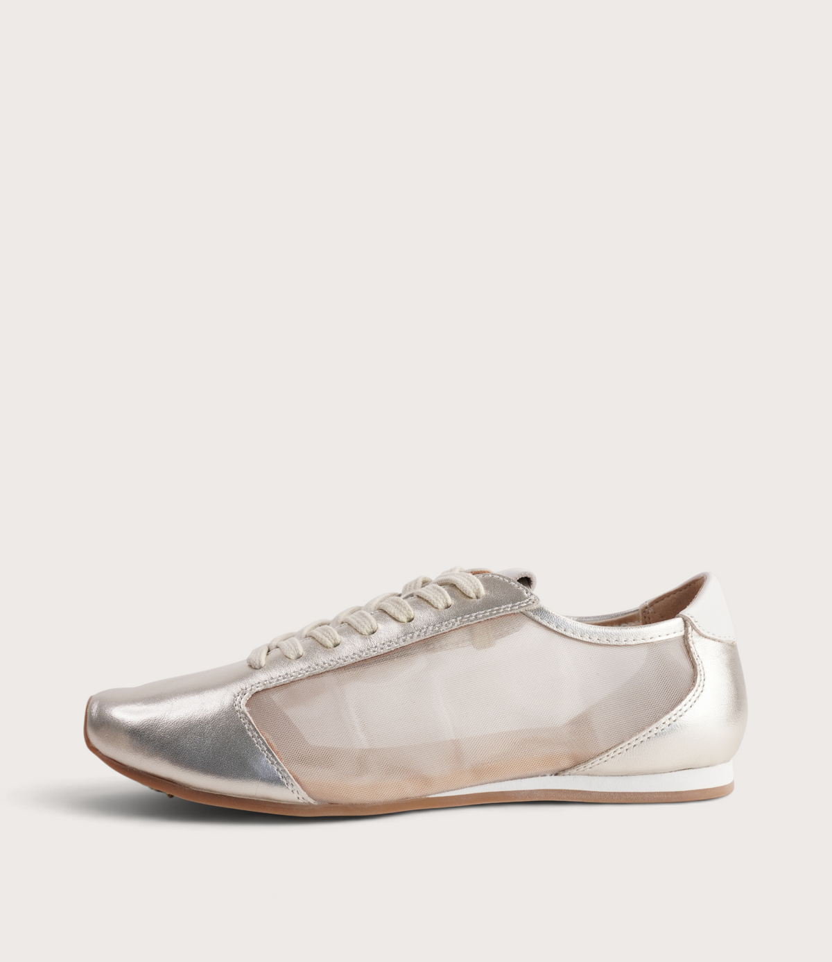 Ruby Gold Leather Sneakers