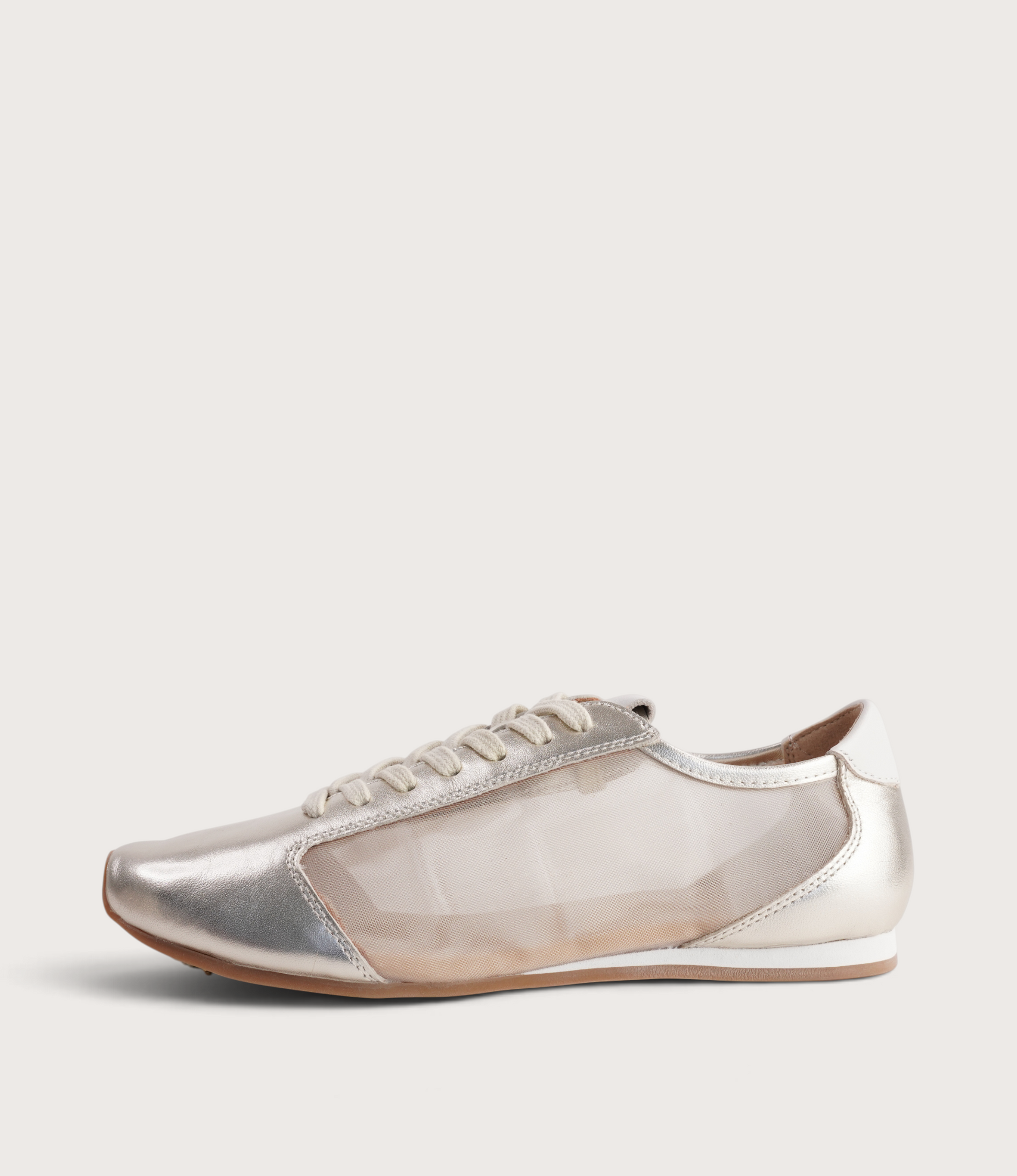 Ruby Gold Leather Sneakers