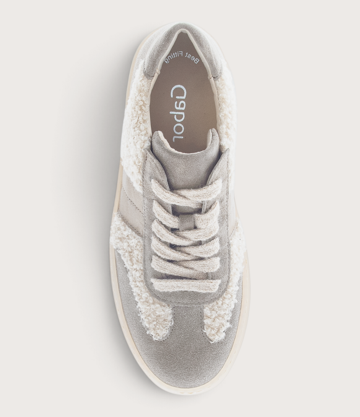 Nyvara Beige Kombi Leather Sneakers - GABOR | Shouz