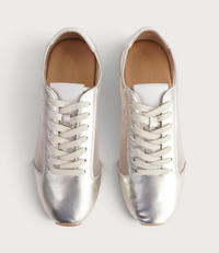 Ruby Gold Leather Sneakers