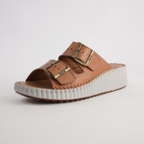 Solena Coconut Leather Slides