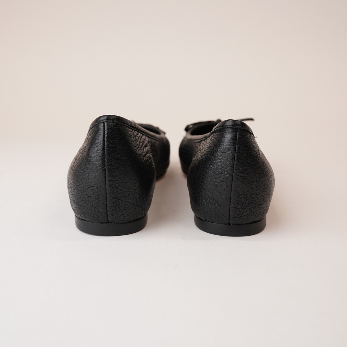 Appso Black Leather Ballet Flats - TOP END | Shouz