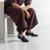 Inchic Black Leather Loafers