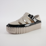 Baytown Black Patent/ Almond Leather Sneakers